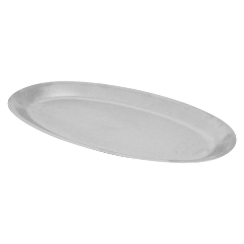 Vintage Steel Oval Plate 15cm x 25cm Stainless Steel Rustic Medium Indoor Use
