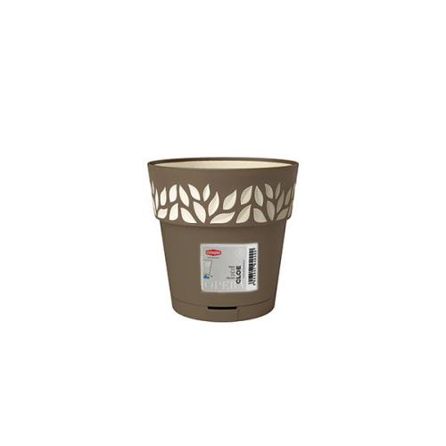 Cloe Pot 15cm Self Watering Dove Grey Vanilla Outdoor Planter for Small Plants