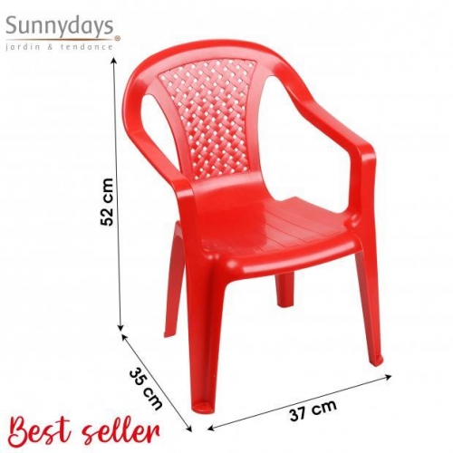 Plastic Children Chair Red
