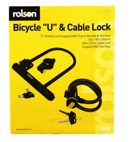 2pc Bike Lock Set