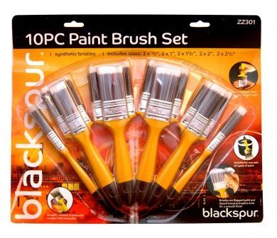 10Pc Paint Brush Set