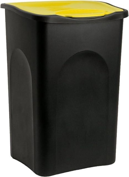 Ecogreen Bin Lt. 50 (Black Body + Yellow Lid)