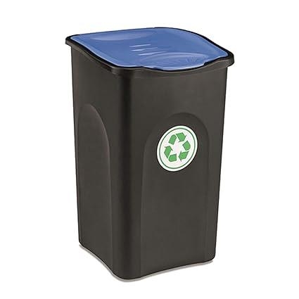 Ecogreen Bin Lt. 50 (Black Body + Blue Lid)