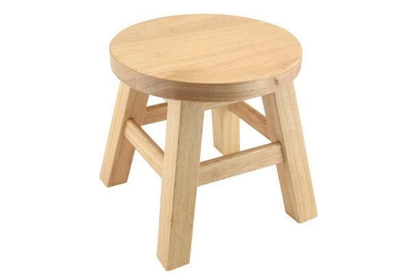 Kids Stool Plain Top Wood Apollo