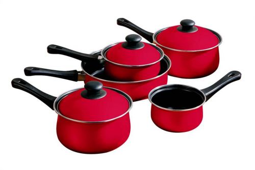 5pc Red Cookware Set
