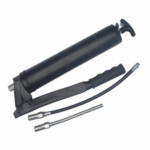 Lever Action Grease Gun Heavy Duty Steel 500cc with Rigid and Flexible Spouts