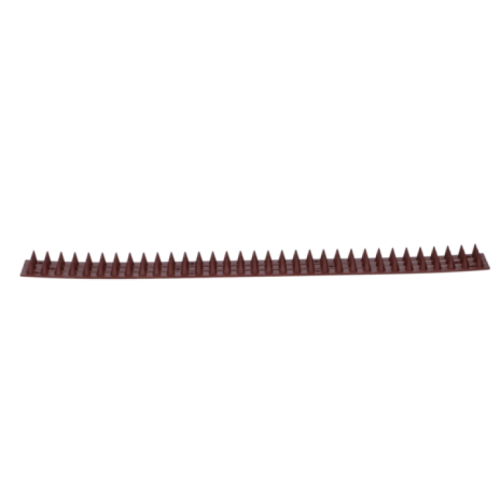 Bendable Fence Spikes Set of 10 Brown Plastic Security Deterrent for Fencing