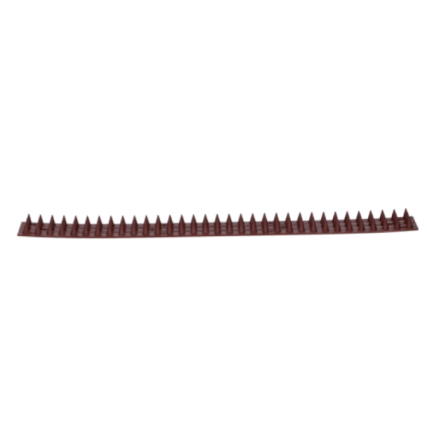 Bendable Fence Spikes Set of 10 Brown Plastic Security Deterrent for Fencing