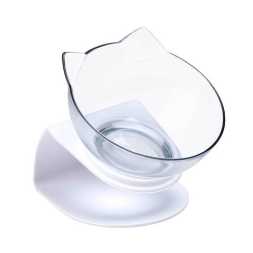 Cat Food Bowl 350ml Plastic Non Slip Removable bowl