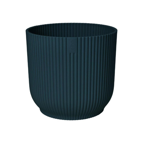 Vibes Fold Round 18cm Deep Blue Eco Friendly Indoor Flowerpot Modern Design