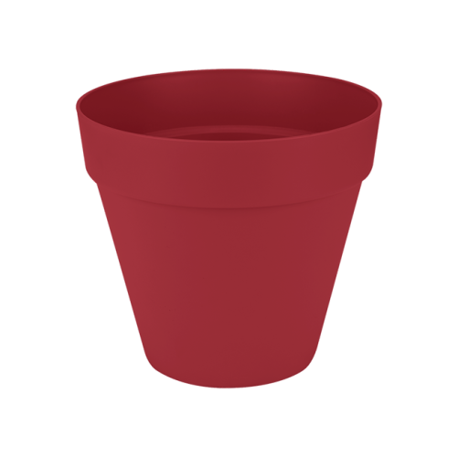 Loft Urban Round 30cm Theatre Red Flower Pot with Water Reservoir Garden Pot