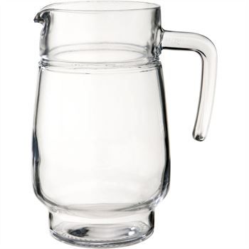 Tivoli Handled Ice Lipped Jug 1.6L Great For Home Or Restaurant Clear Glass
