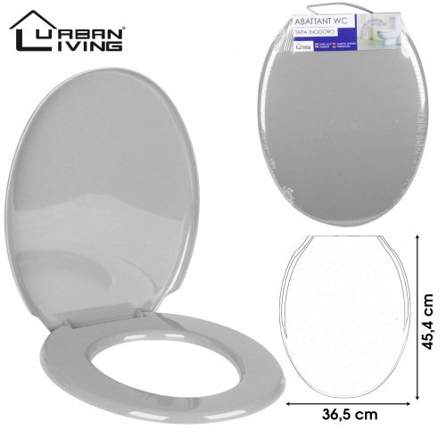 Grey Toilet Seat Plastic45x36cm strong