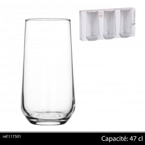 Set of 3 Passabache Allegra  Gobelet Glasses 47 Cl