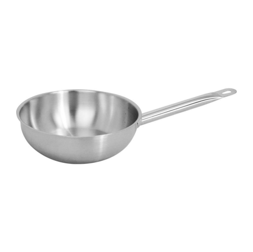 Stainless Steel Saute Pan 20cm Induction Base Frying Cooking All Hob Types