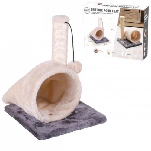 Cat Scratcher With Tunnel 24.5x24.5x32cm
