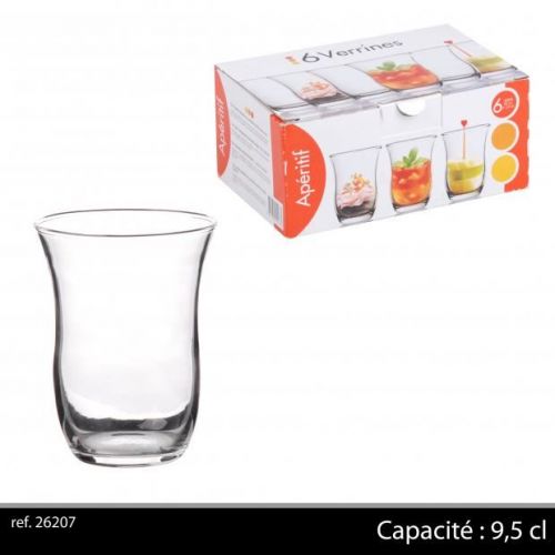 6PC GLASS 9,5CL