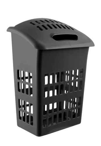 Signature Upright Laundry Basket Black