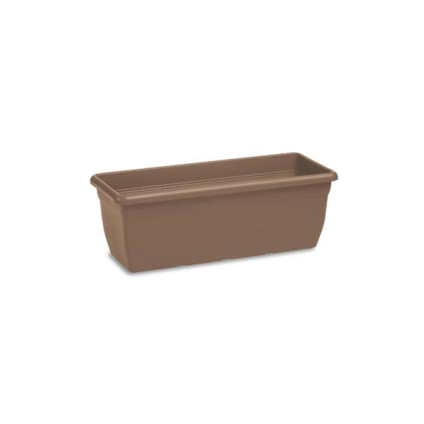 Mediterranean Balcony Planter 40cm Dove Grey Durable Weather Resistant Plastic