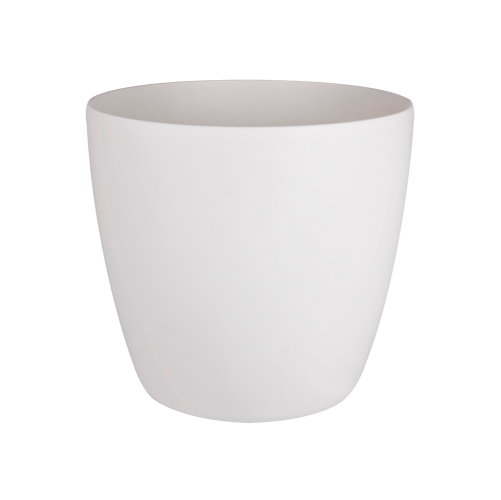 Brussels Round Wheels 35cm White Indoor Flowerpot Eco Friendly Modern Design