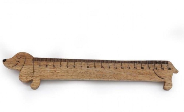 Sausage Dog Wood Ruler