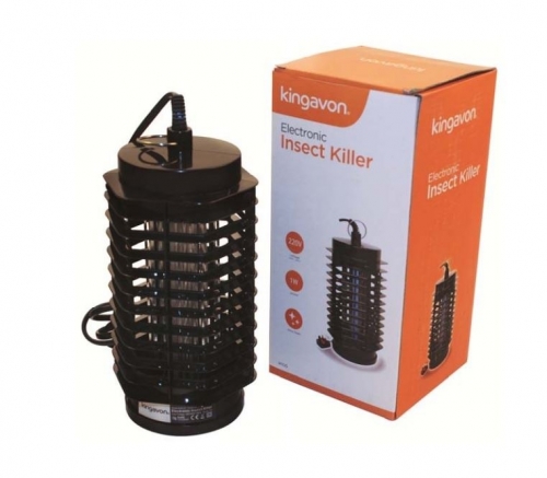 1W Lantern Shape Black Electronic Ultra Violet Insect Killer