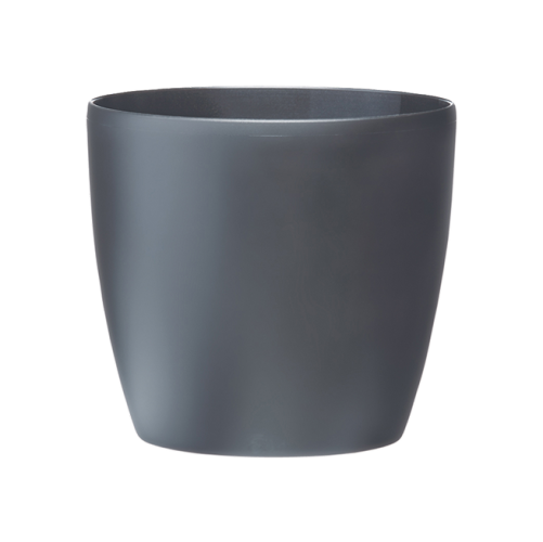 Brussels Round Wheels 40cm Anthracite Pot Eco Friendly Mobile Planter for Plants