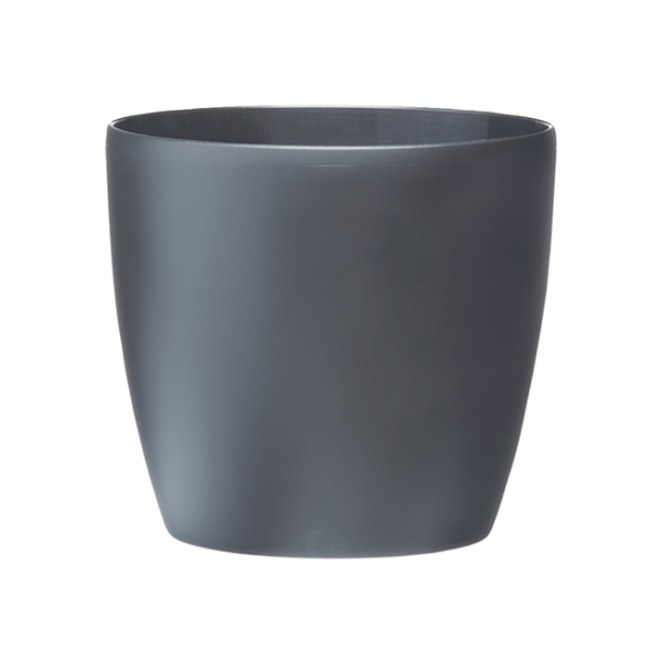 Brussels Round Wheels 40cm Anthracite Pot Eco Friendly Mobile Planter for Plants