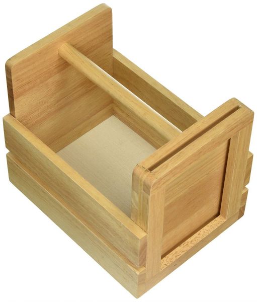 Menu Sign Holder Wooden Cutlery Condiment Holder Display Table Storage Caddy