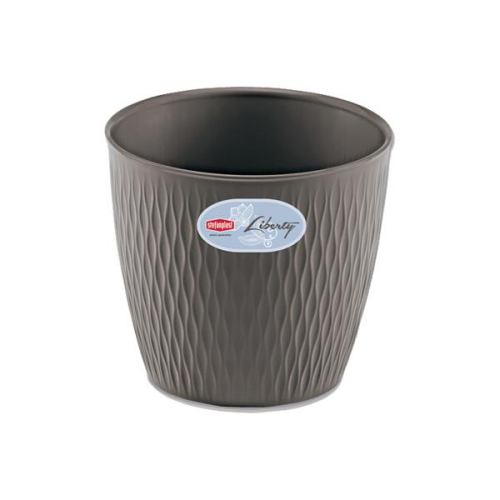 Liberty Pot 16cm Quartz Grey Elegant Indoor Outdoor Flower Planter and Decor