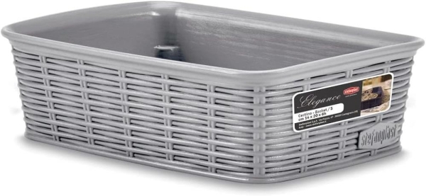 Elegance basket Medium Stone Grey