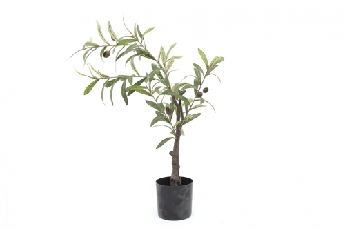 Artificial Olive Tree With Black Pot Home Office Decoration